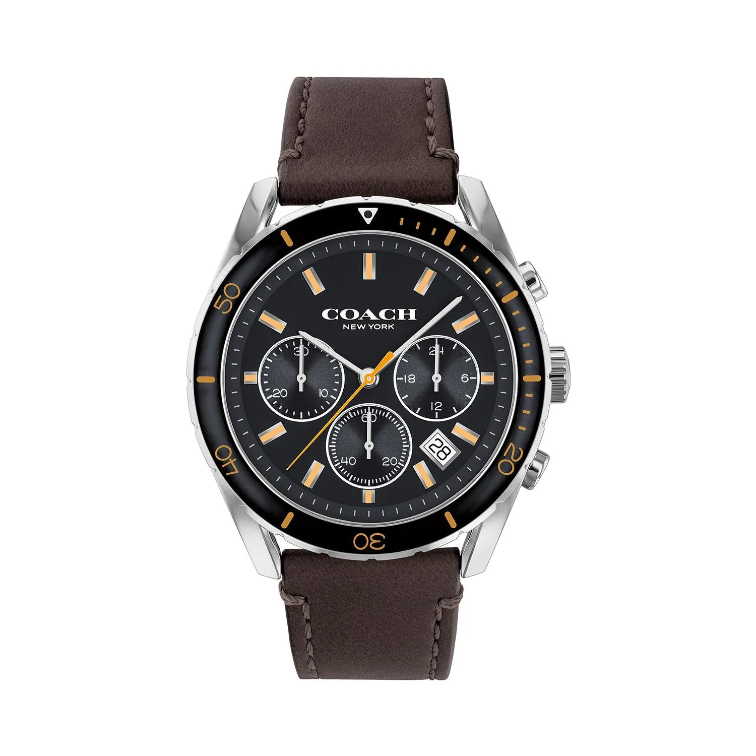 Coach Preston Brown Leather Strap Men's Watch 14602514