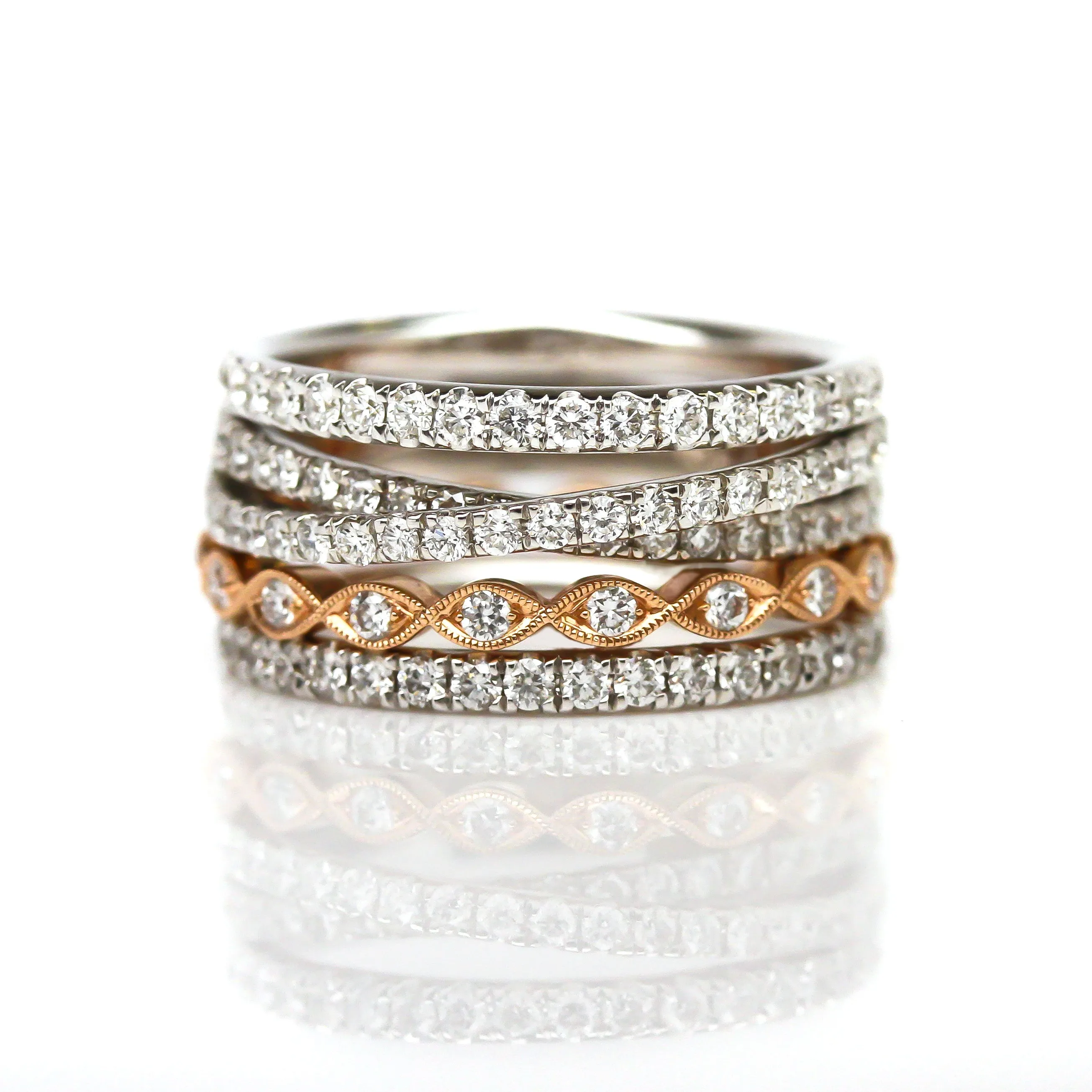 'Columbia St.' Ring Stack