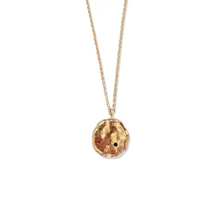 Constellation Gold Coin Necklace – Zodiac Star Map Pendant