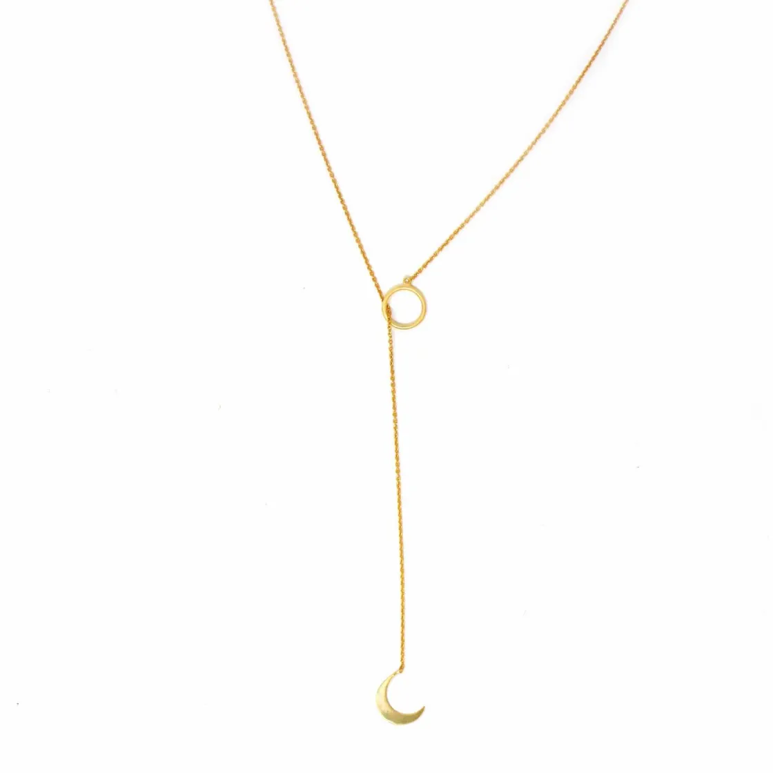 Crescent Moon Pendant Necklace