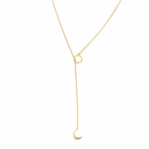 Crescent Moon Pendant Necklace