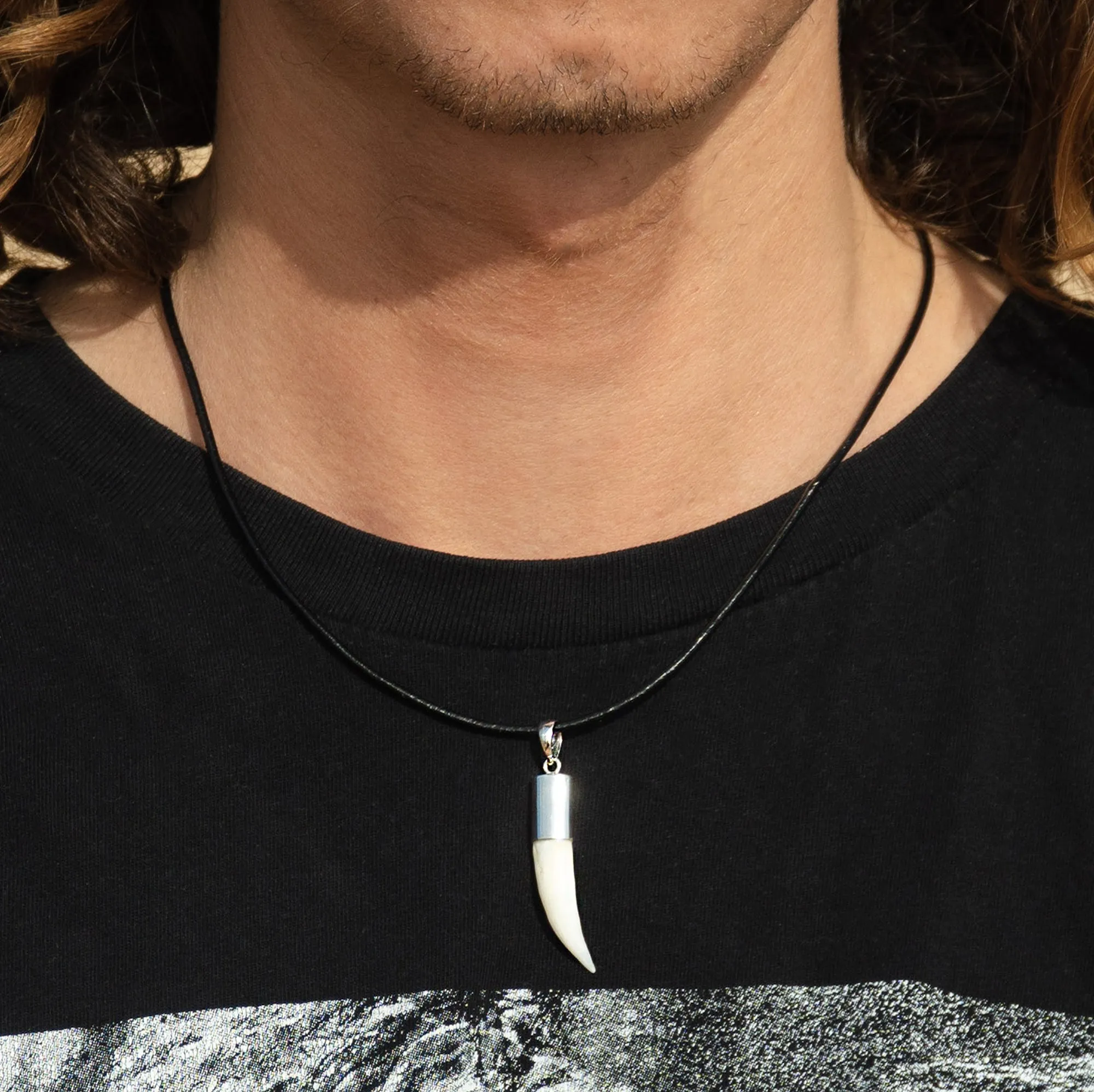 Crocodile Tooth Necklace s37