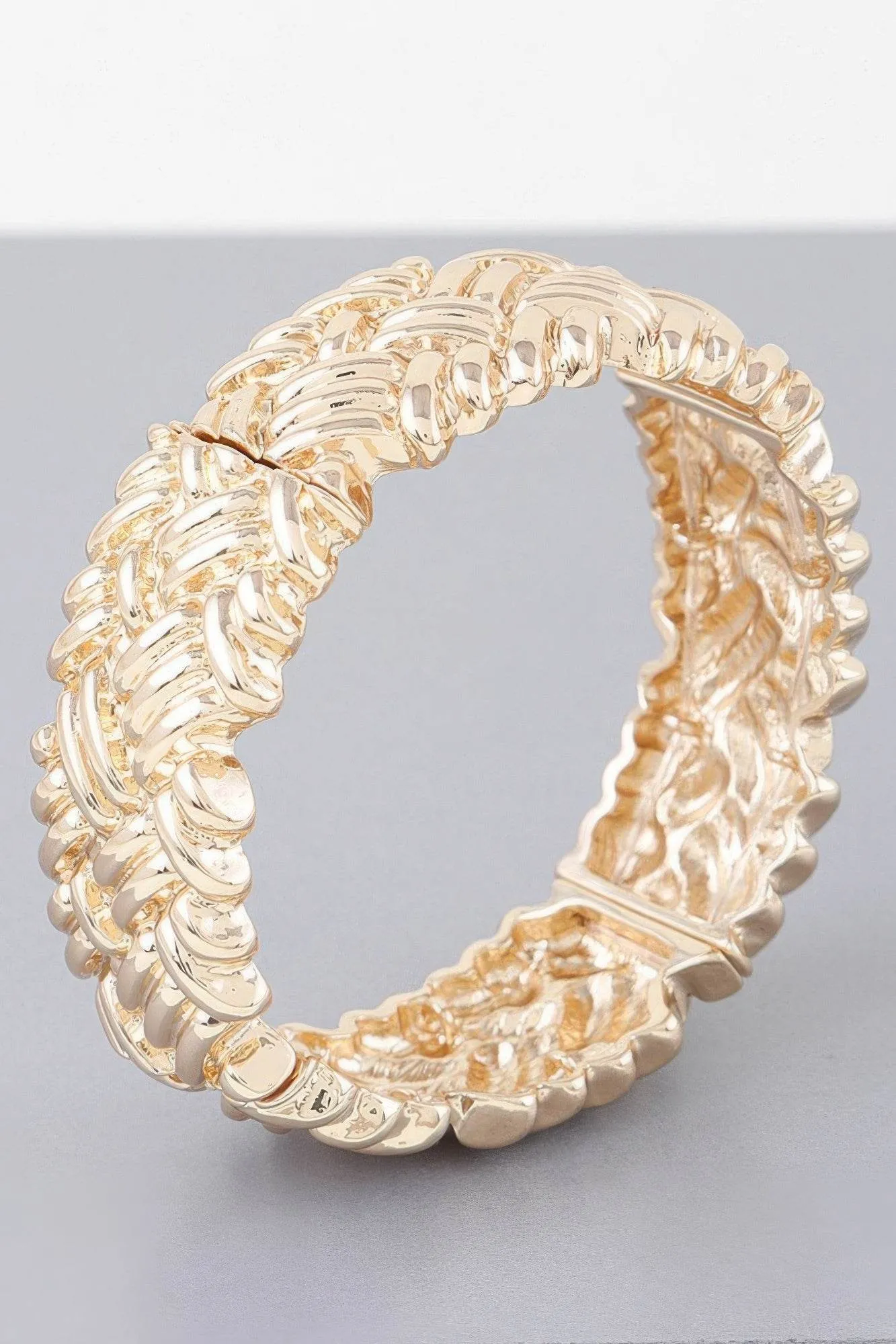 Cross Hatch Cuff Bracelet