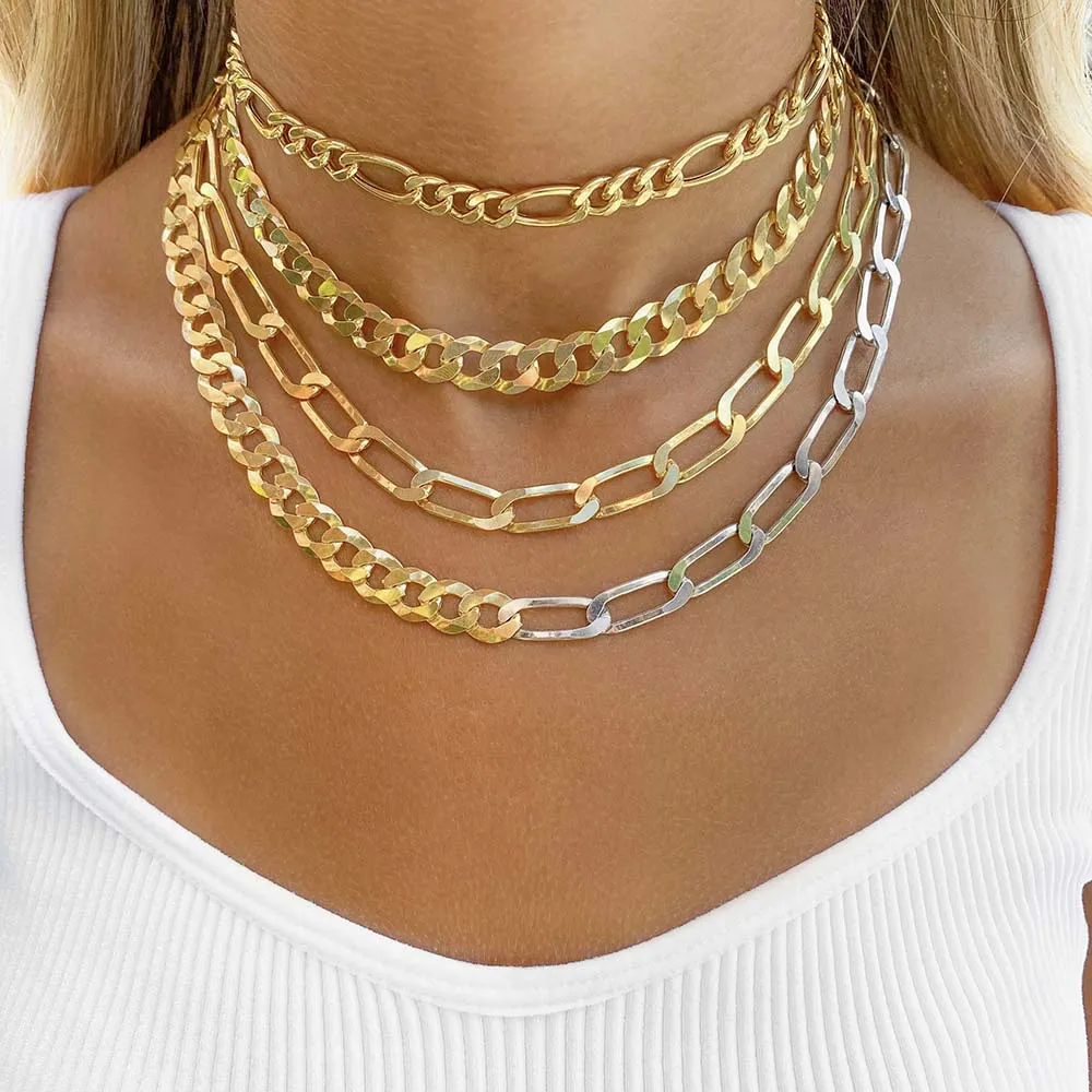 Cuban X Twisted Paperclip Chain Necklace