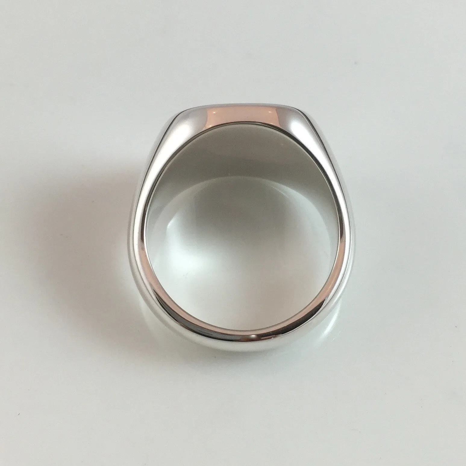 Cushion 16mm x 16mm - Sterling Silver Signet Ring