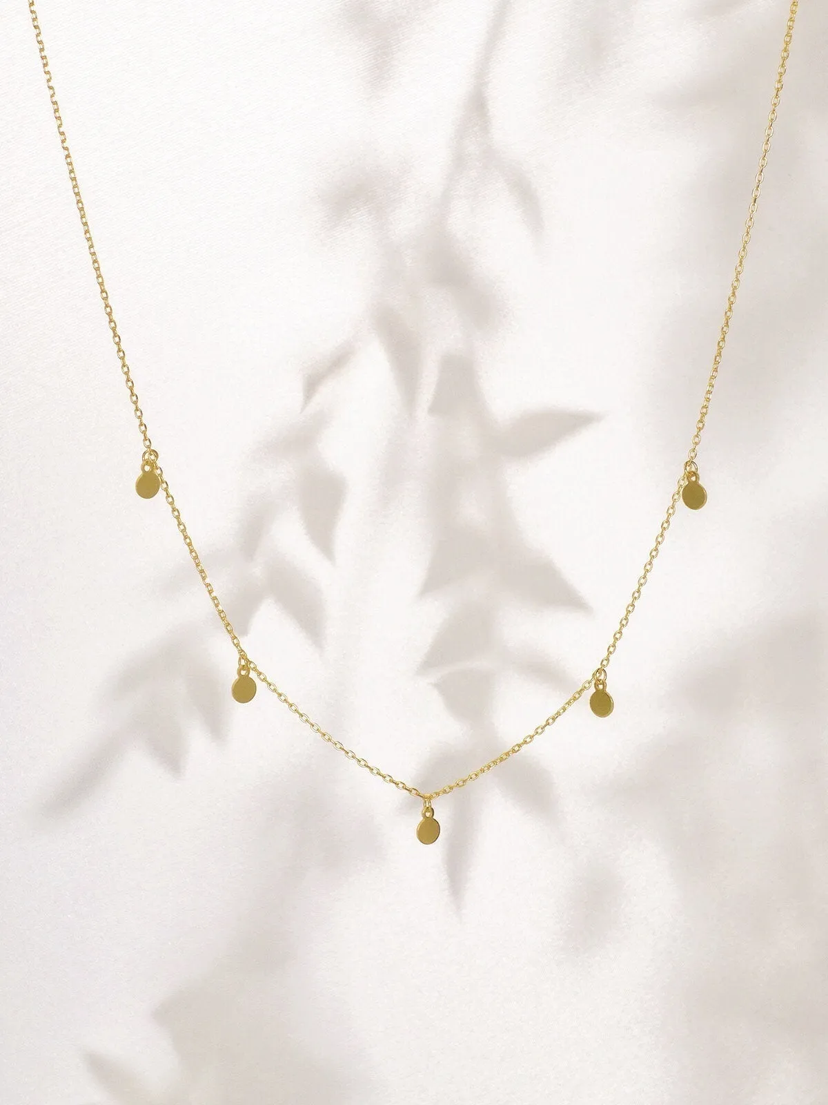 Dainty disc choker, boho choker, satellite, bead necklace, rhodium, 925 silver, gold disc necklace, mini disk choker, minimalist, stacking