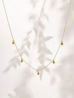 Dainty disc choker, boho choker, satellite, bead necklace, rhodium, 925 silver, gold disc necklace, mini disk choker, minimalist, stacking