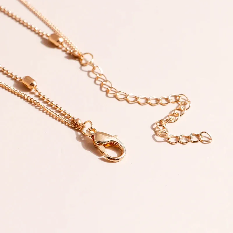 Dainty Layered Choker and Cross Necklace