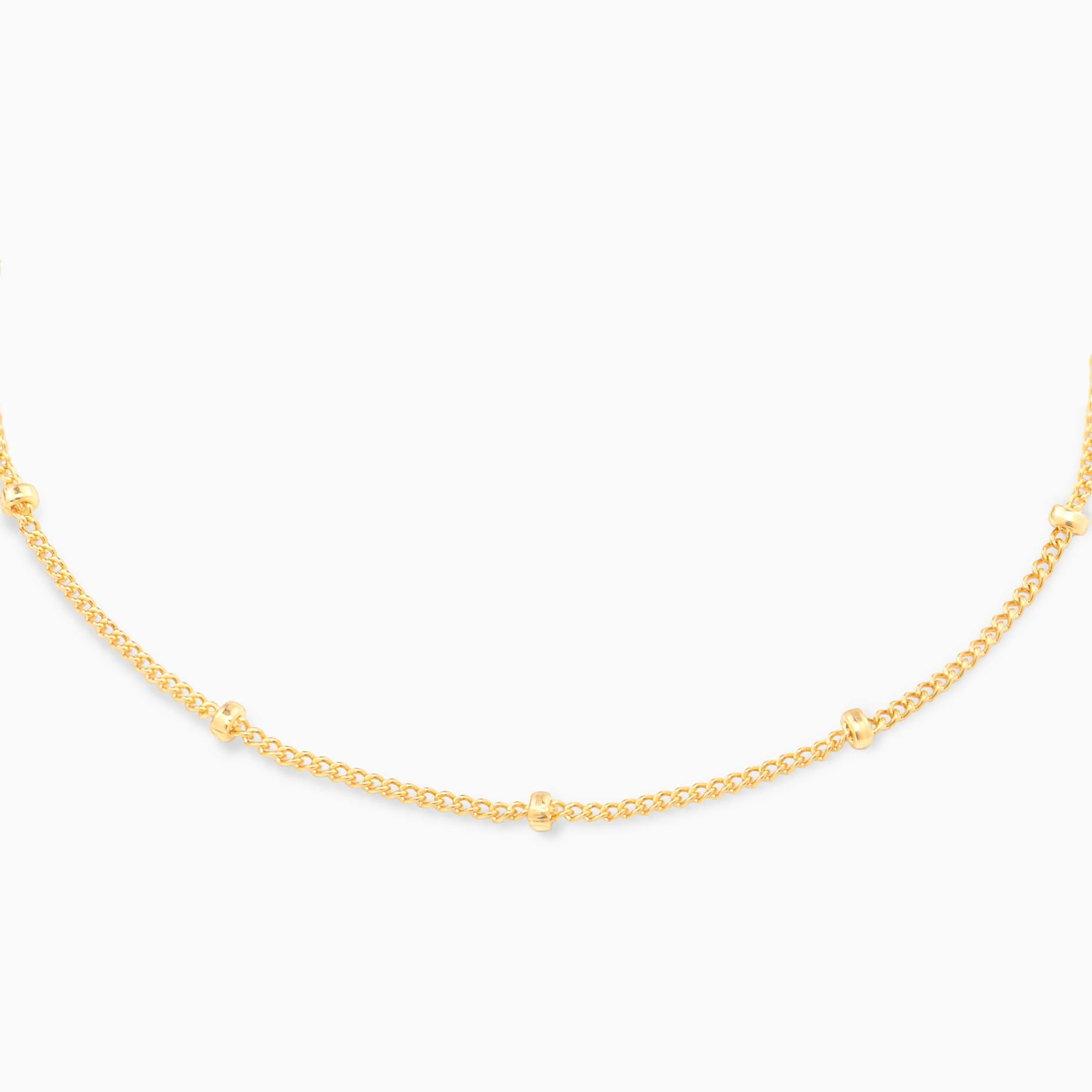 Dainty Satellite Bead Chain Necklace