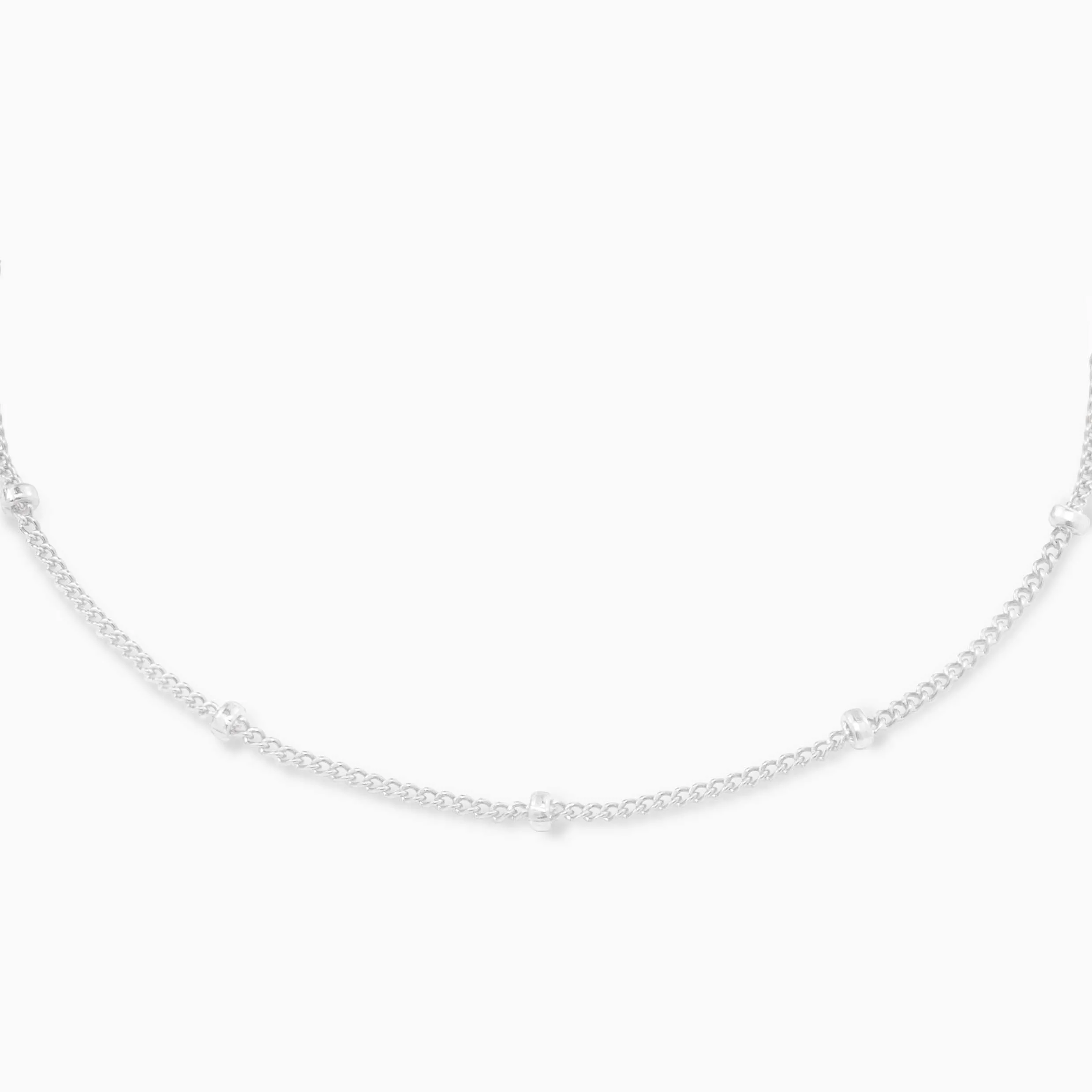 Dainty Satellite Bead Chain Necklace