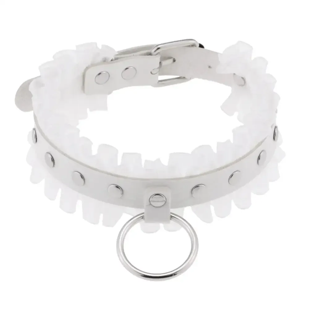 Dark Elegance Gothic Lolita O-Ring Lace Choker Necklace