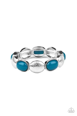 Decadently Dewy Blue Paparazzi Bracelet