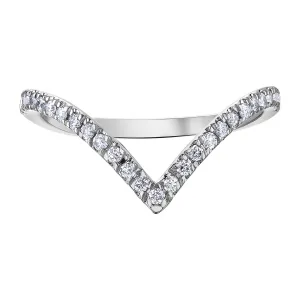 Deep V-Shaped Diamond Band