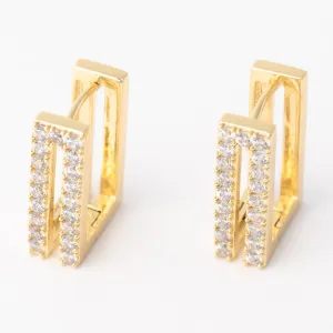 Delany Gold Huggie Earrings