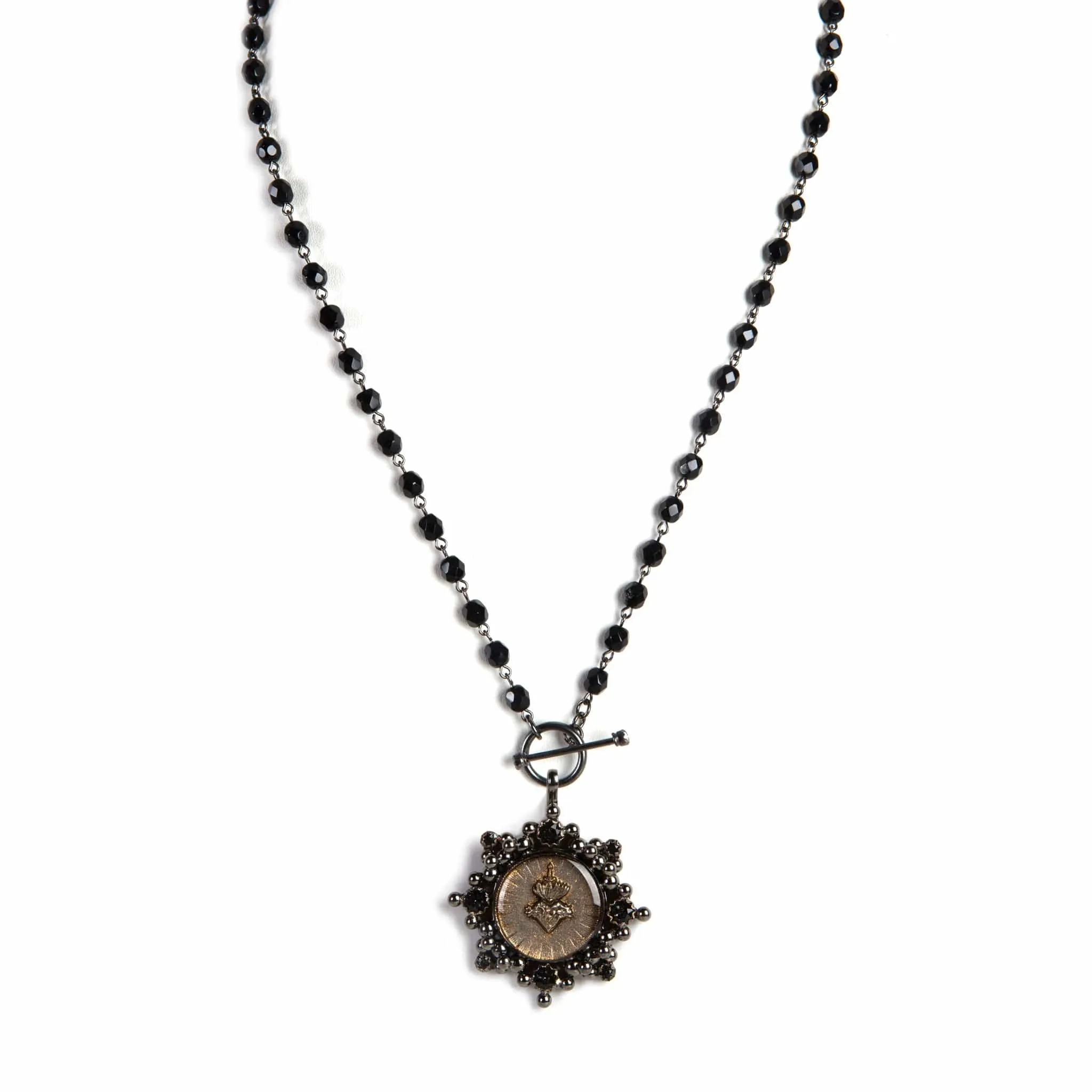 Delfina - 6mm Crystal Jet - All Medallions