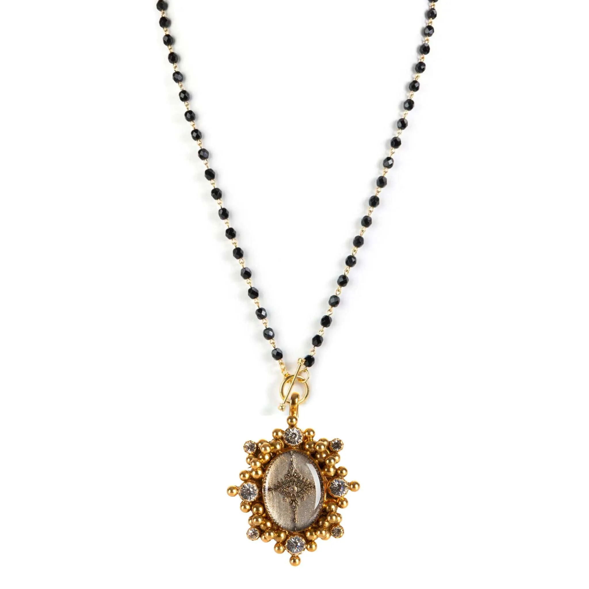 Delfina - 6mm Crystal Jet - All Medallions