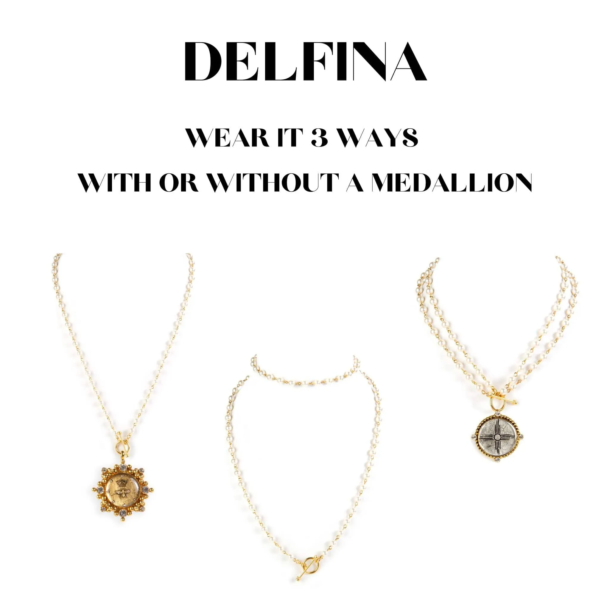 Delfina - 6mm Crystal Jet - All Medallions