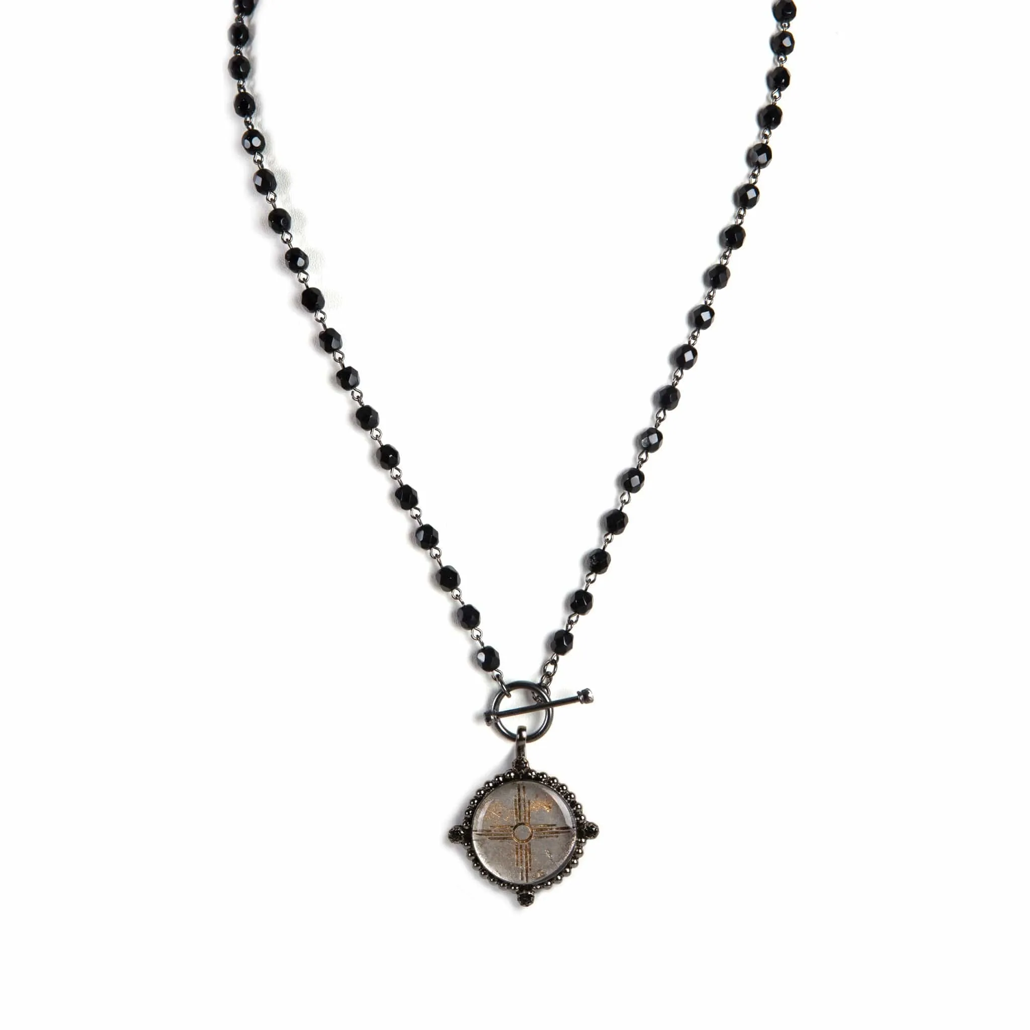 Delfina - 6mm Crystal Jet - All Medallions