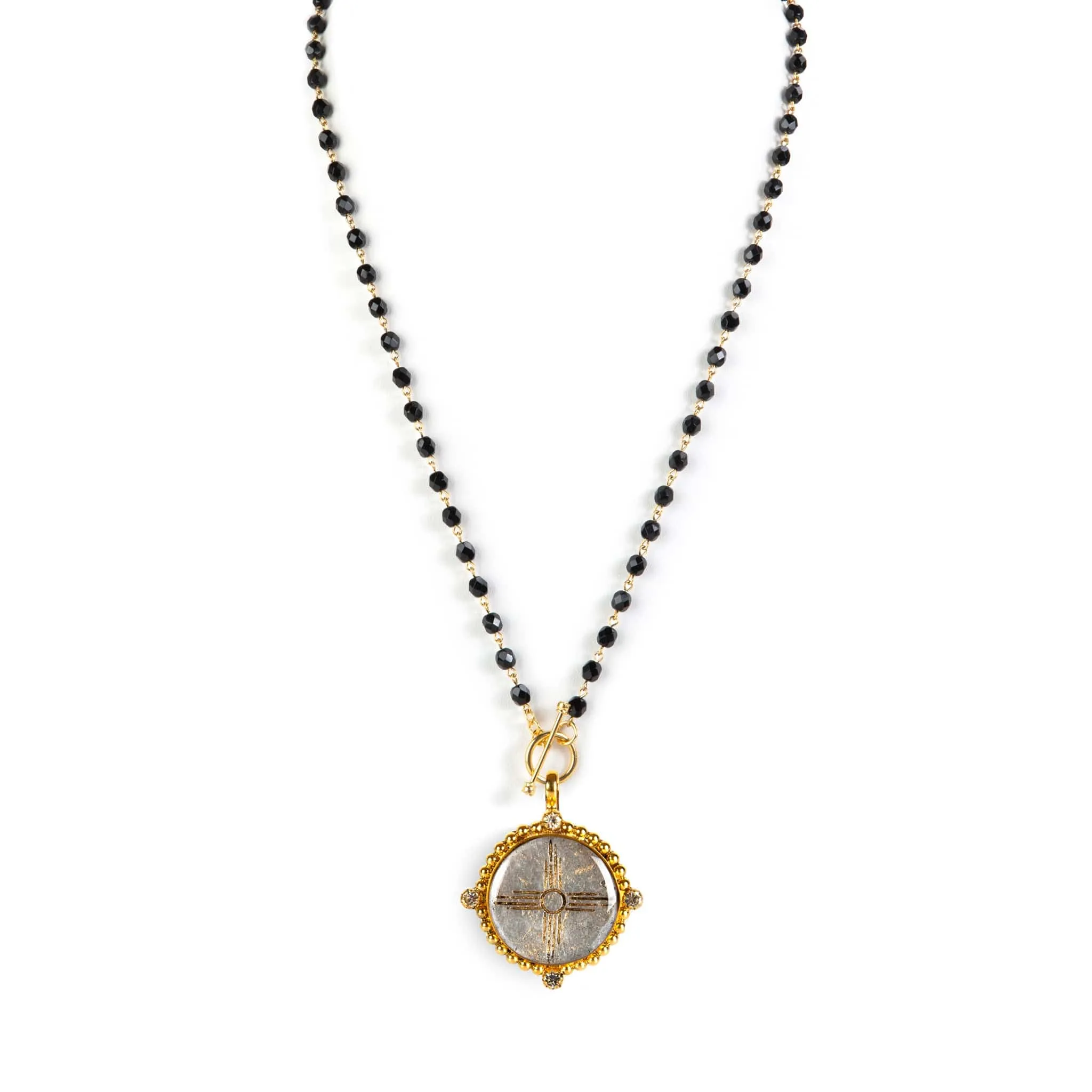 Delfina - 6mm Crystal Jet - All Medallions