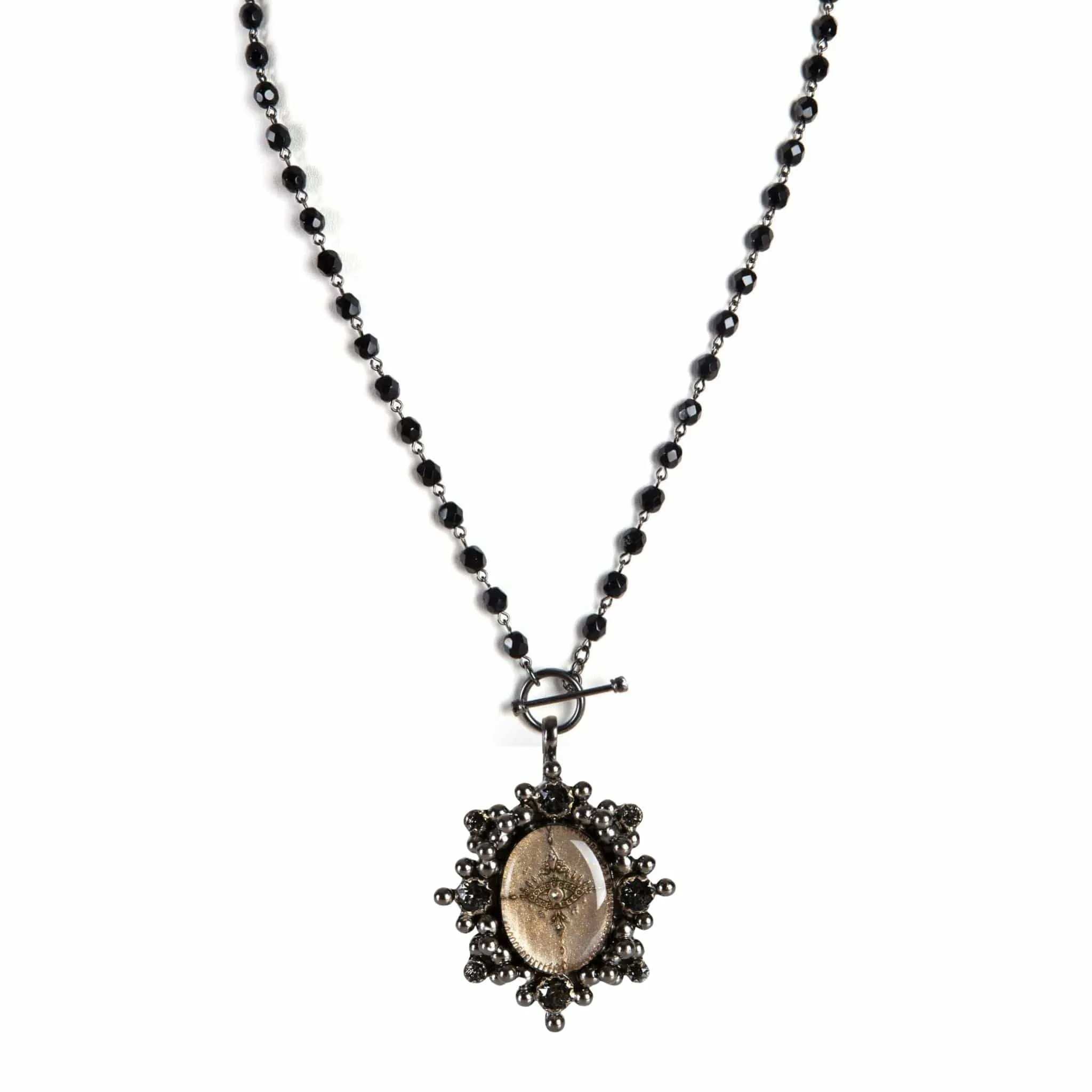 Delfina - 6mm Crystal Jet - All Medallions