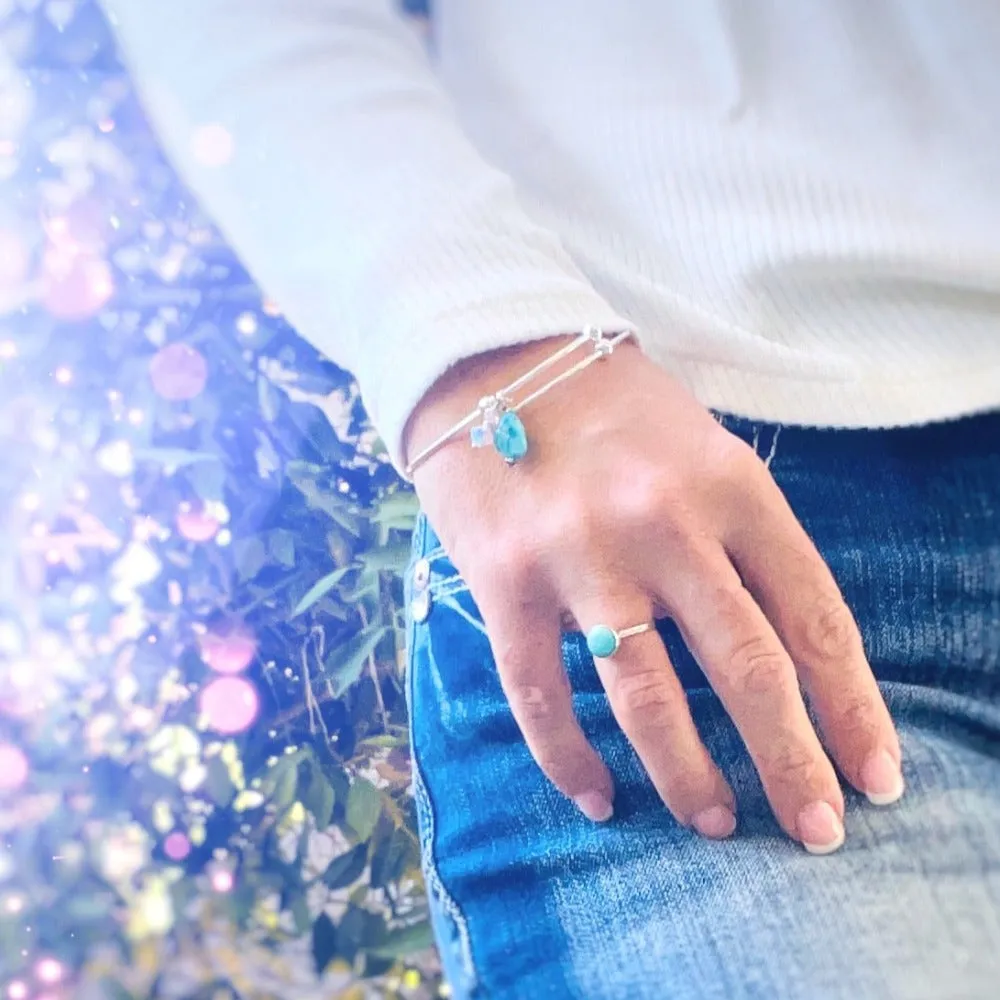 Desert Storms (blue moon turquoise) Ring