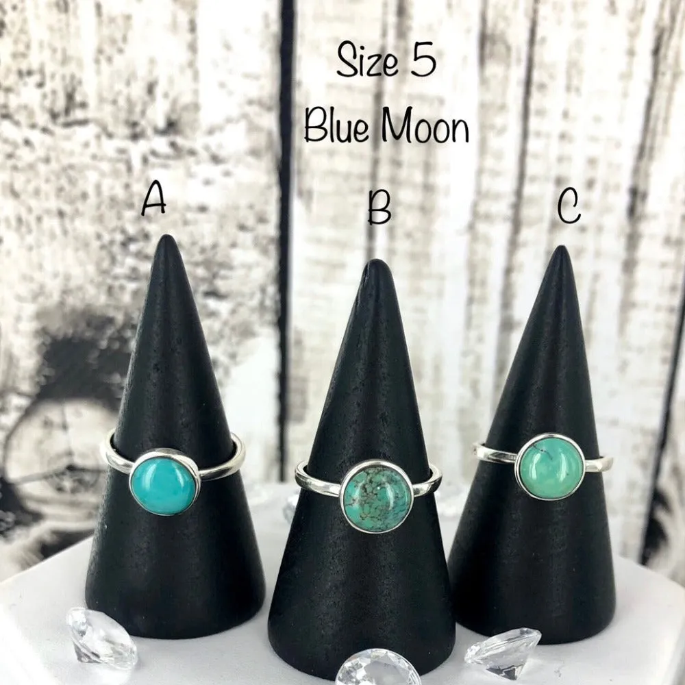 Desert Storms (blue moon turquoise) Ring