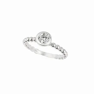 DIAMOND BEZEL SET RING 14K GOLD (0.5 CTW) R6806P.50