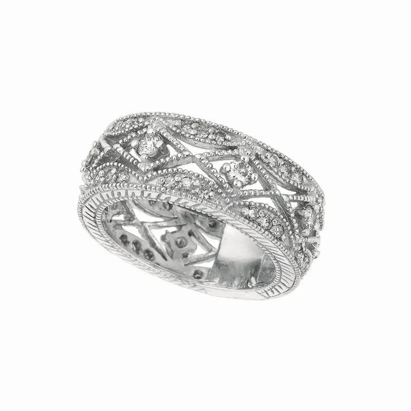 DIAMOND ETERNITY RING BAND ROSE GOLD 14K GOLD (1.03 CTW)