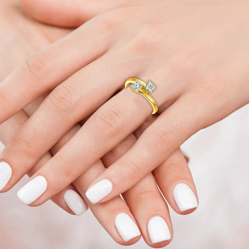 DIAMOND RING 14K GOLD (0.75 CTW) 13