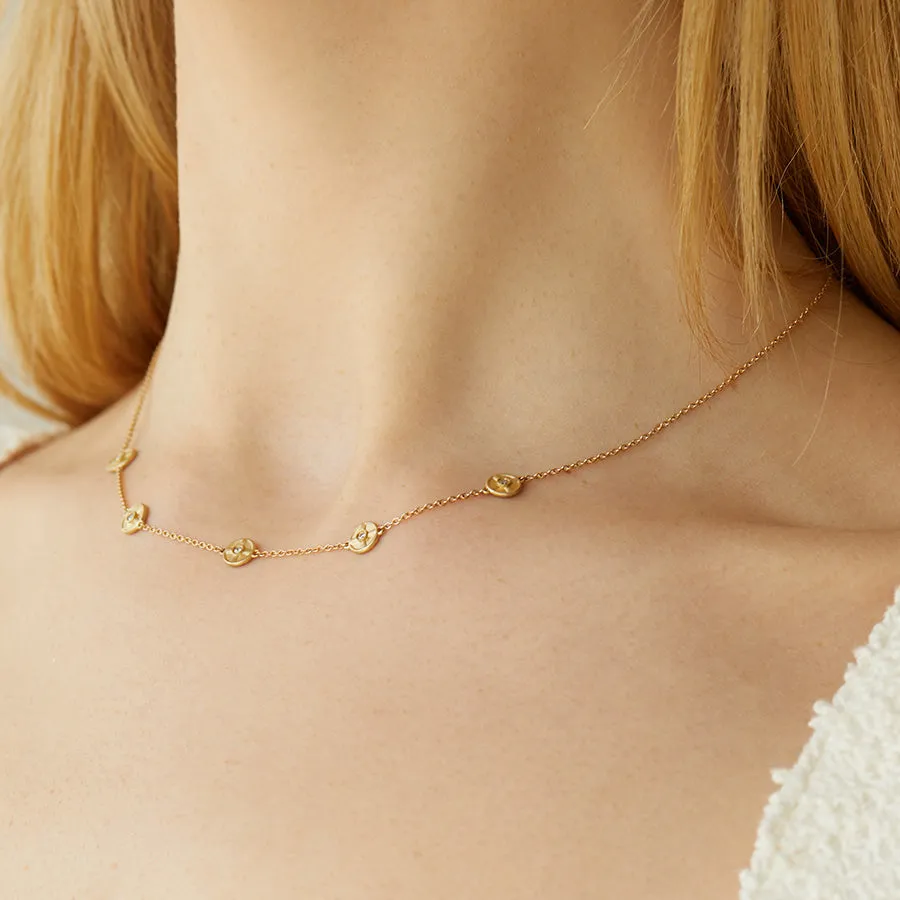 Diamond Station Necklace