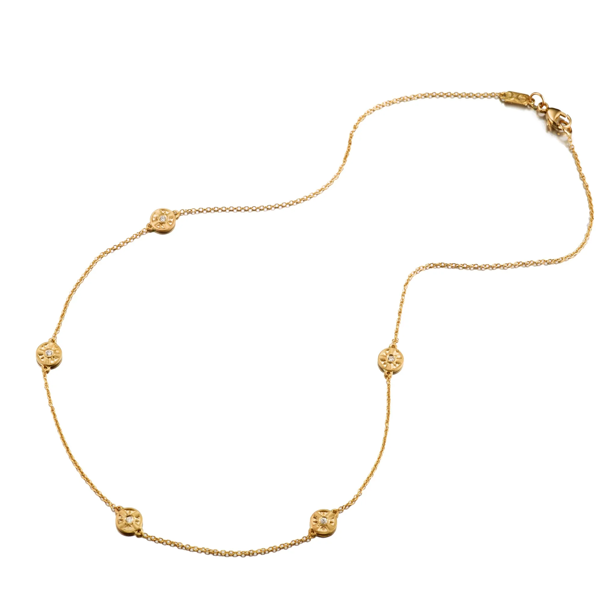 Diamond Station Necklace