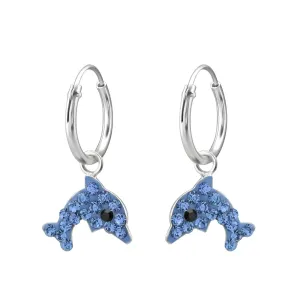 Dolphin  Hanging Hoop Earrings for Girls