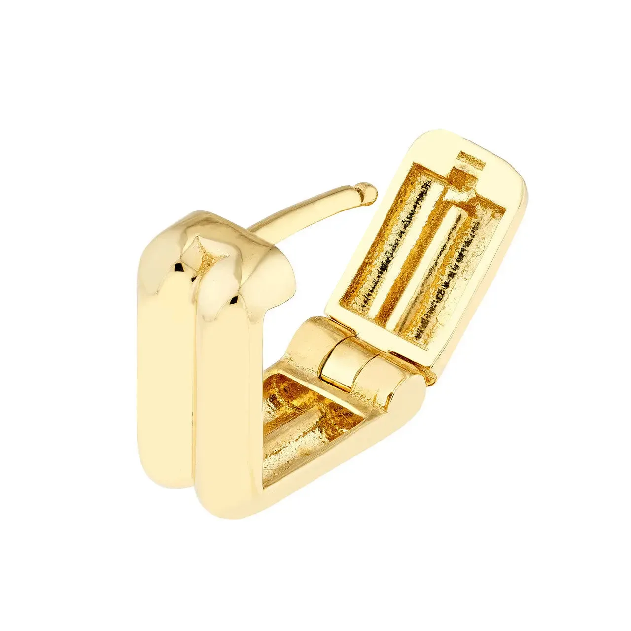 Double Square Hoop Earrings