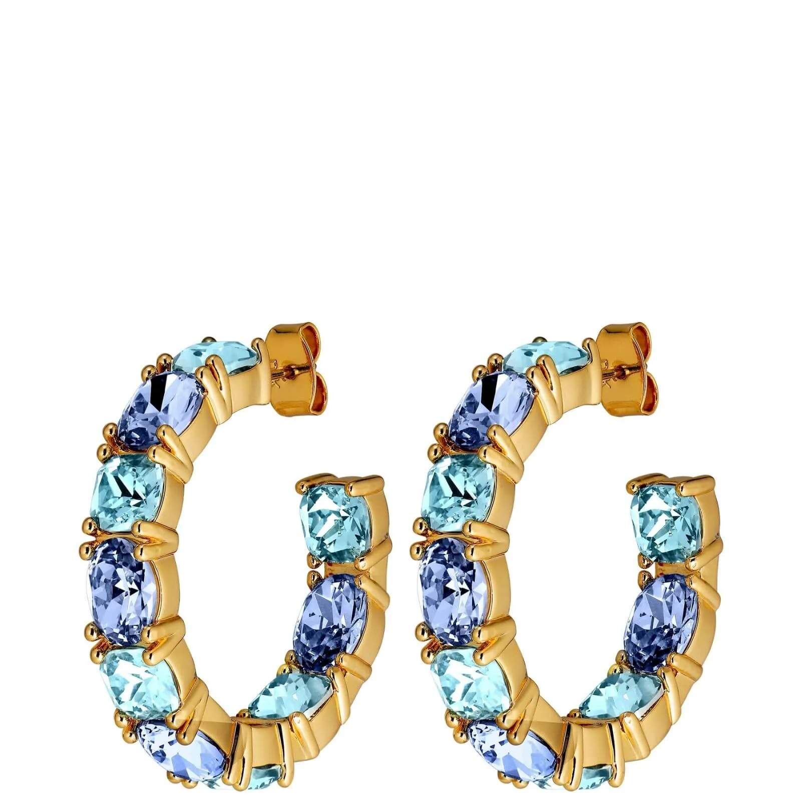 Dyrberg Kern Gretia Gold Earrings - Aqua Blue