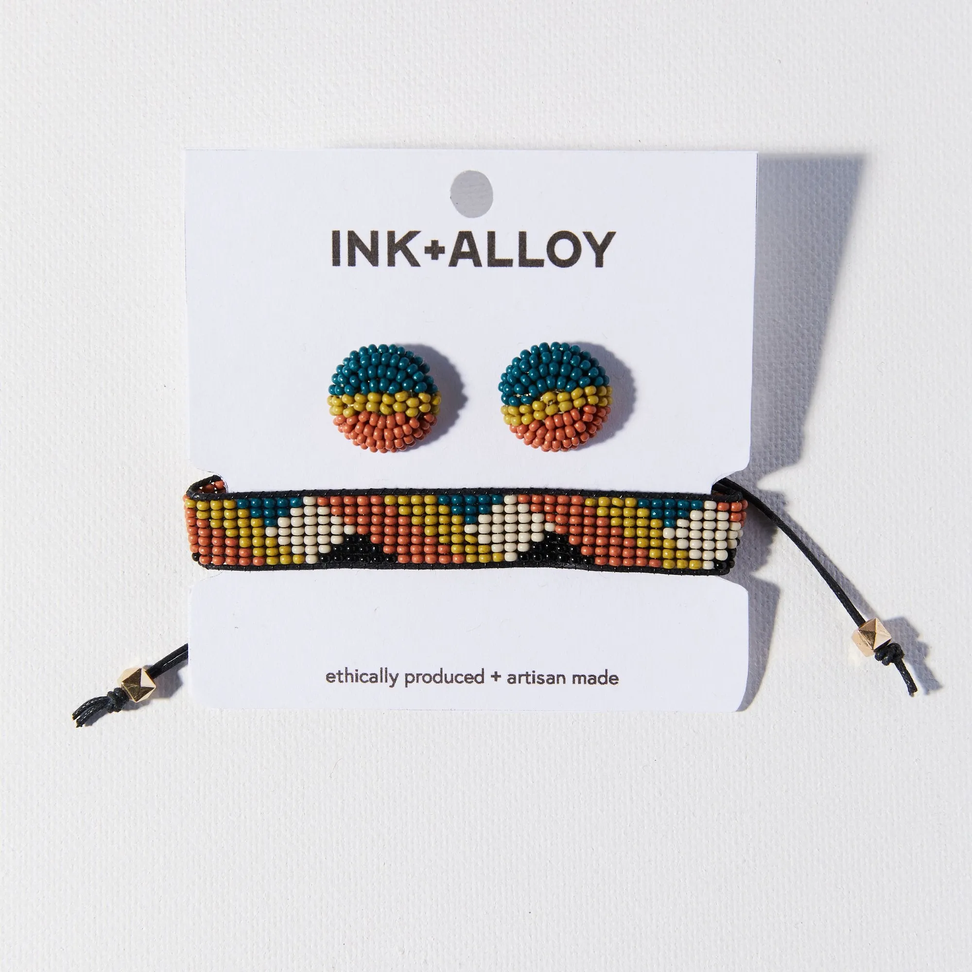 Earring & Bracelet Beaded Set