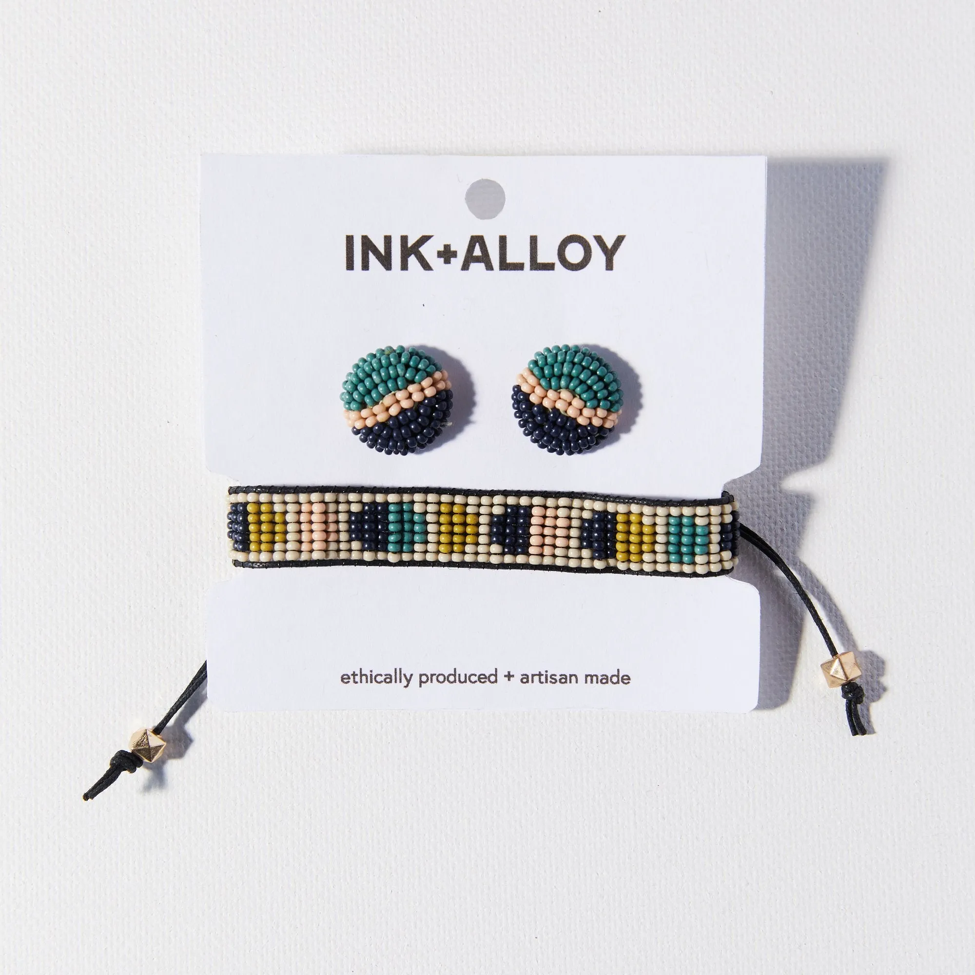 Earring & Bracelet Beaded Set