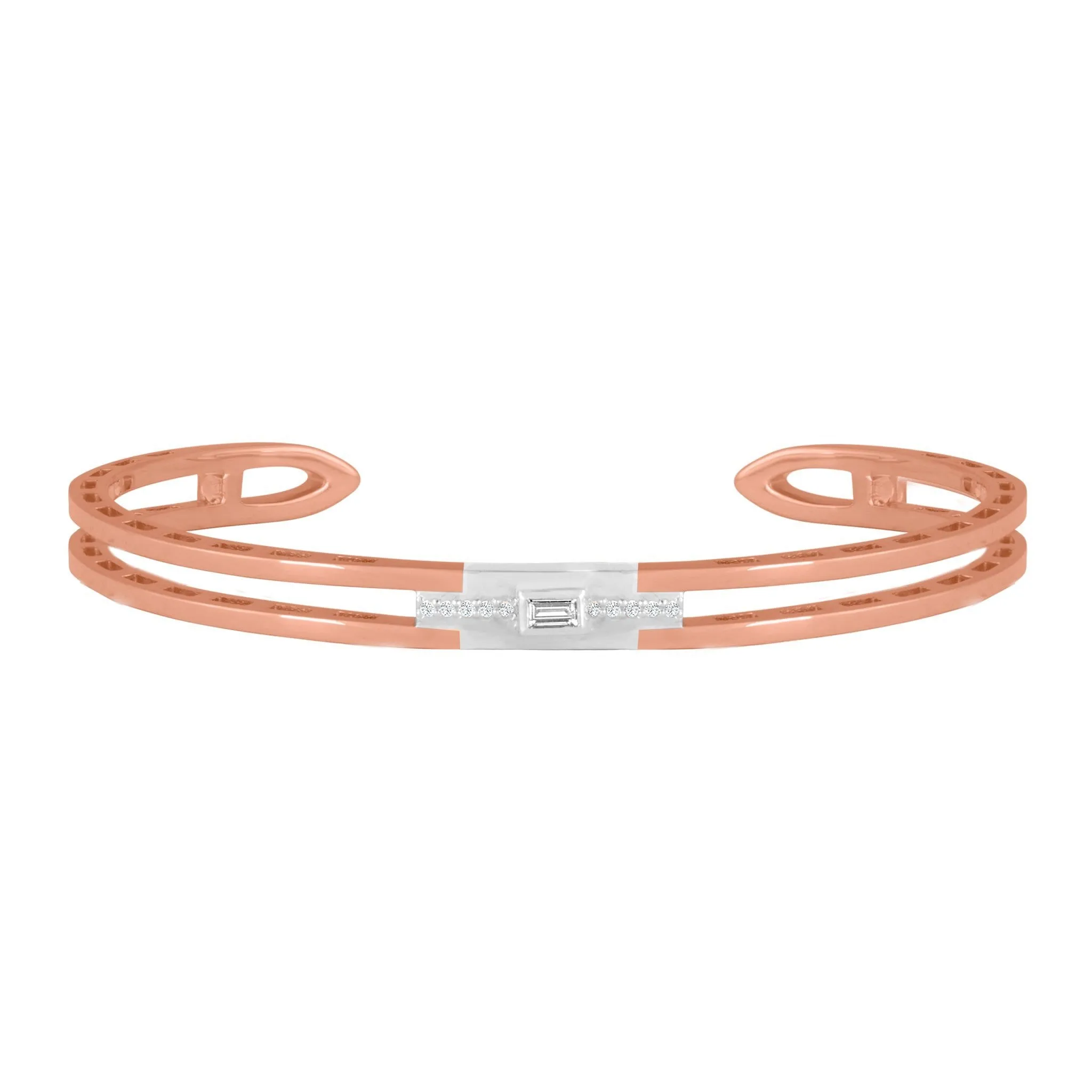 Edge Cuff Gold Bracelet