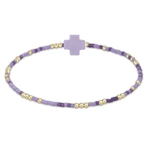 egirl Hope Unwritten Signature Cross Bracelet - Purple People Eater