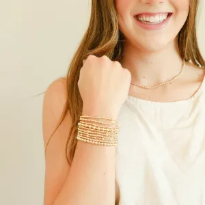 Elastic Bracelet, 7.25" (gold or silver)