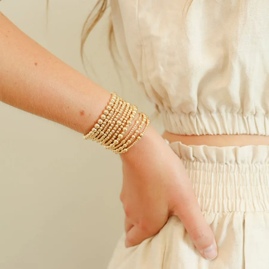Elastic Bracelet, 7.25" (gold or silver)
