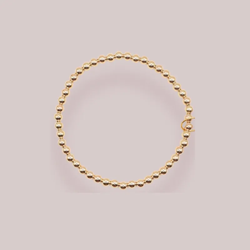 Elastic Bracelet, 7.25" (gold or silver)