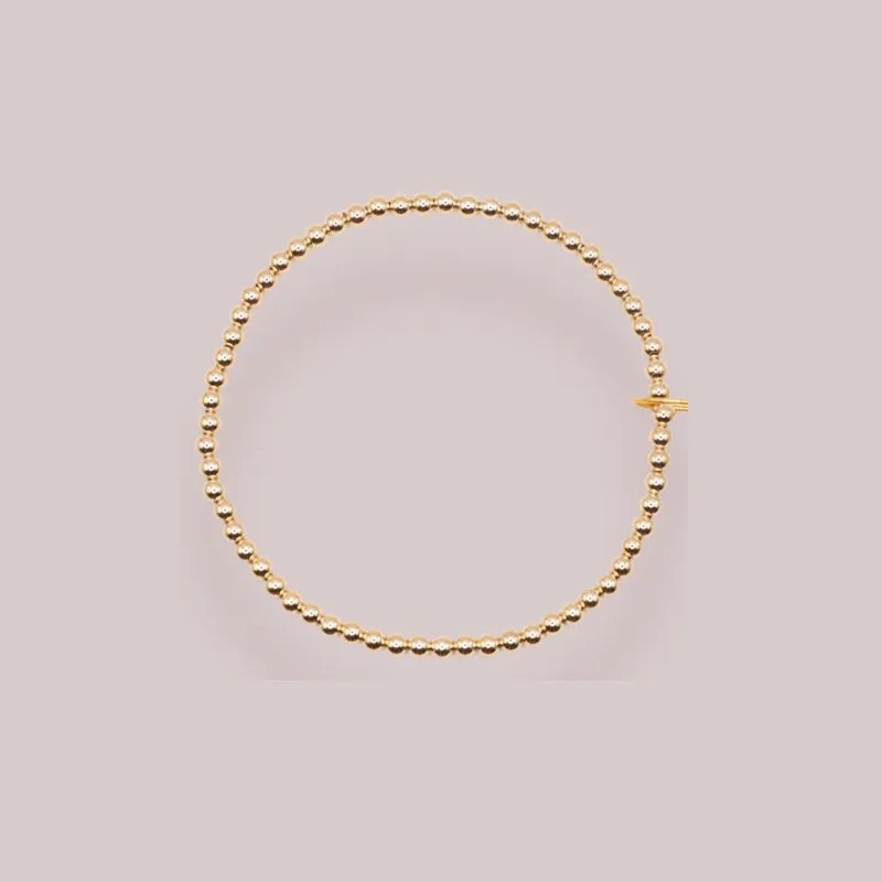 Elastic Bracelet, 7.25" (gold or silver)