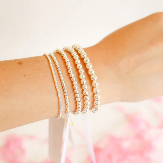 Elastic Bracelet, 7.25" (gold or silver)