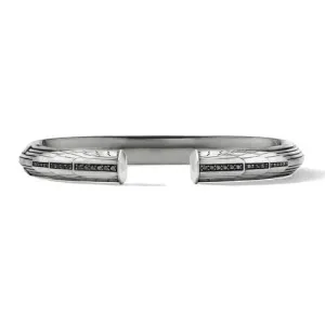 Empire Cuff Bracelet with Pavé Black Diamonds