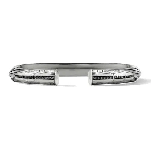 Empire Cuff Bracelet with Pavé Black Diamonds