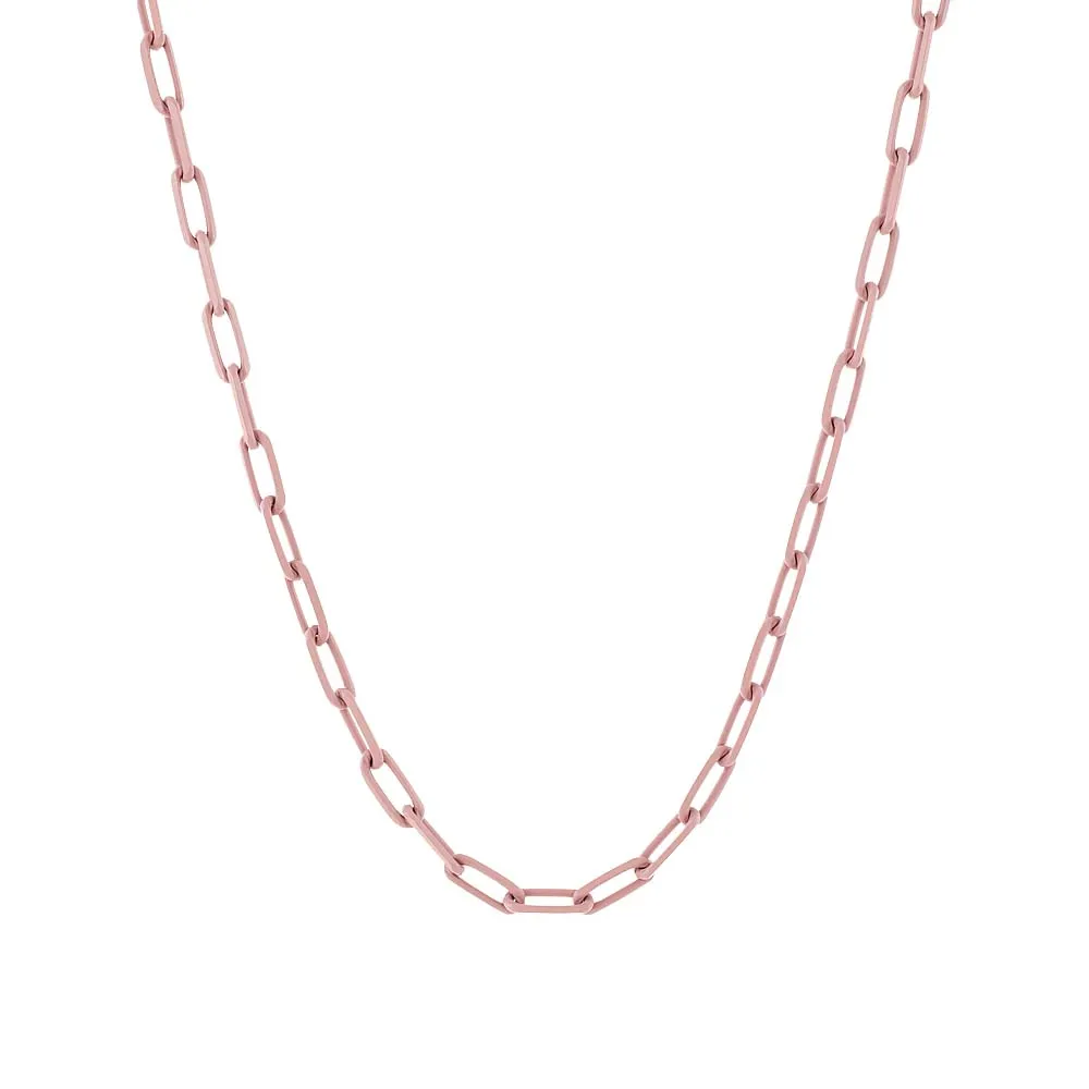 Enamel Paperclip Necklace