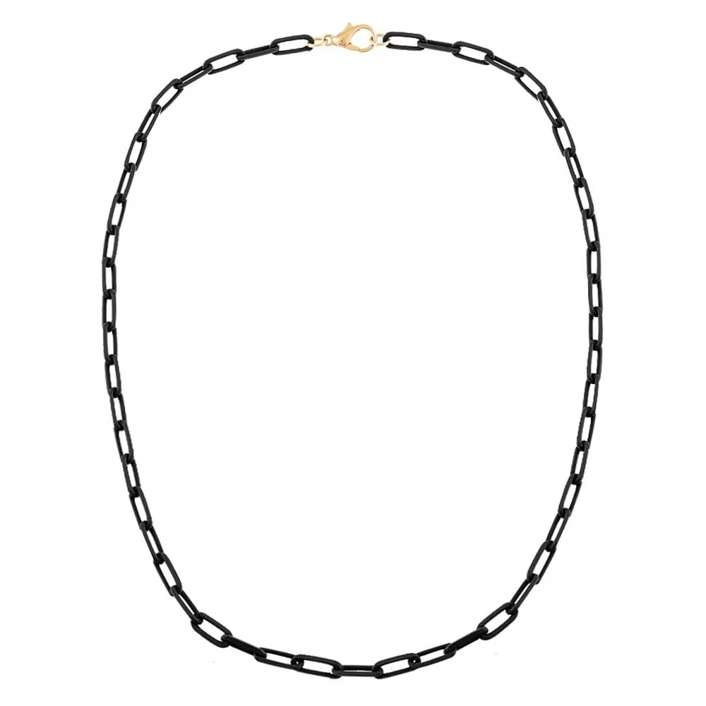 Enamel Paperclip Necklace