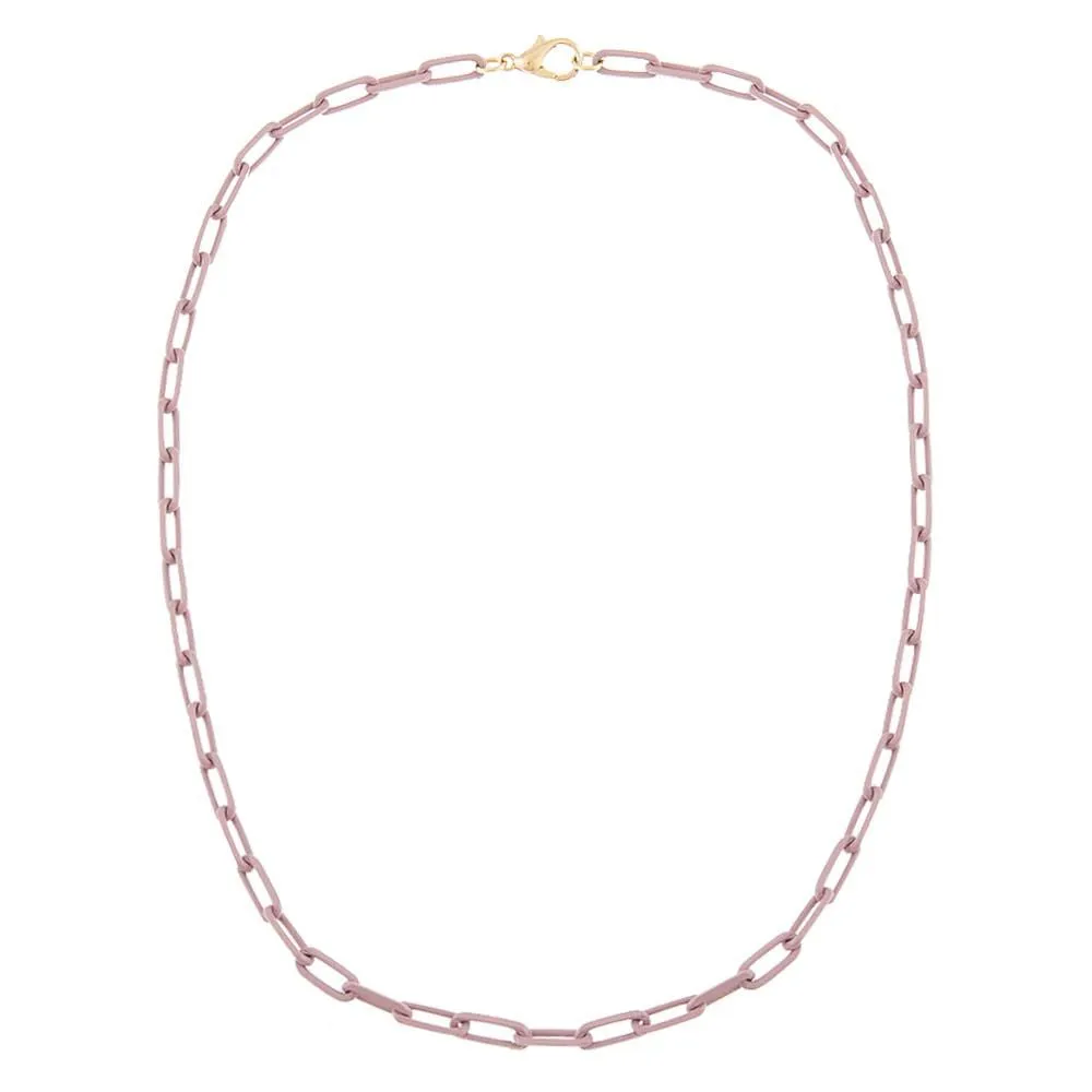 Enamel Paperclip Necklace