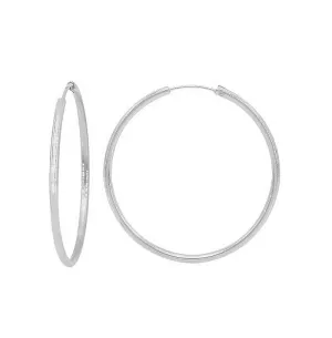 Endless Hoop Earrings Sterling Silver