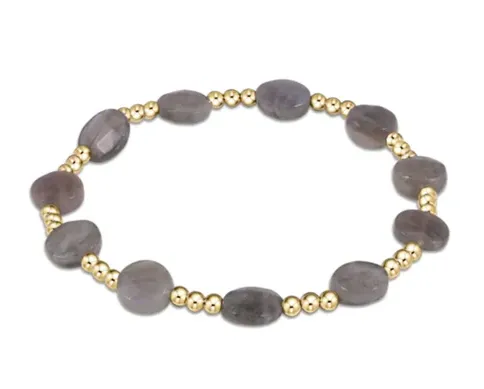 ENewton Admire Gold 3mm Bead Bracelet - Labradorite